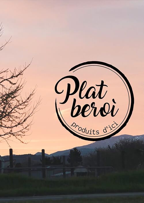 Mockup de présentation de la Production film de présentation par l'agence RFLX pour le Plat Beroi