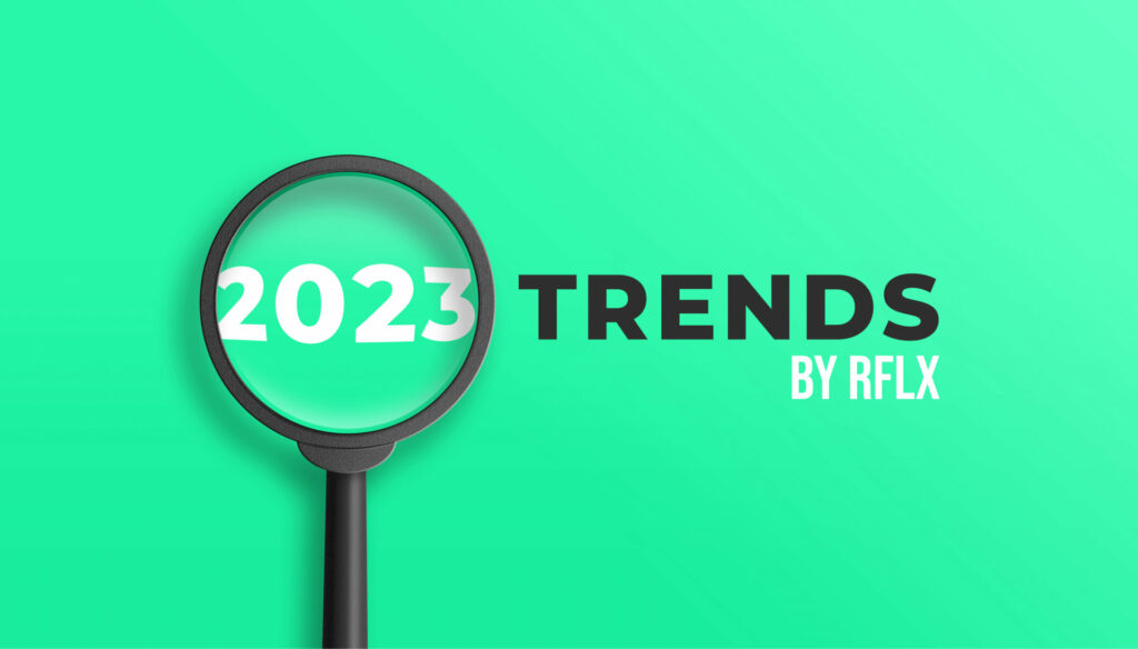 Zoom sur le guide des tendances marketing digital en 2023 proposé par l'agence de marketing digital RFLX