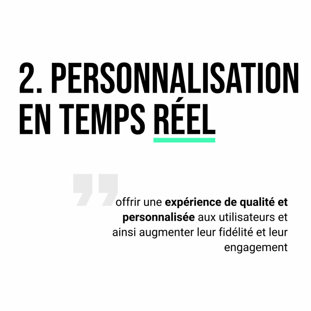 Présentation des outils pour réaliser la personnalisation en temps réel et optimiser l'experience de ses clients dans le cadre d'une stratégie de marketing digital